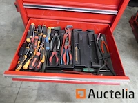 Werkplaatswagen en gereedschapsinhoud - afbeelding 1 van  8