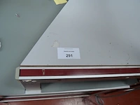 Werktafel adiform met ladeblok 200x106 cm, zwarte rolbureelstoel (171, 187) - afbeelding 3 van  9