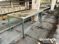 Werktafel met rvs blad - afbeelding 1 van  3