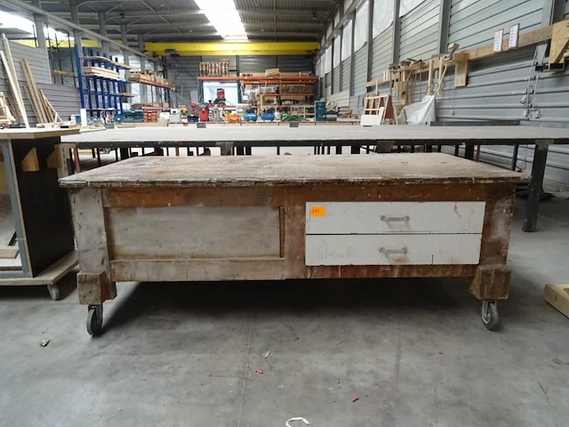 Werktafel op wielen - afbeelding 1 van  3