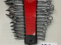 Werkzeyt 15 dlg ring-steeksleutelset 4 tem 21mm - afbeelding 1 van  3