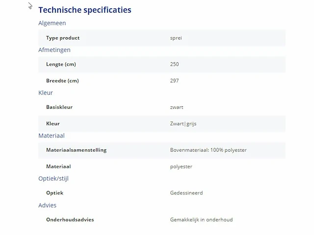 Westfalia schlafkomfort sprei - afbeelding 2 van  3