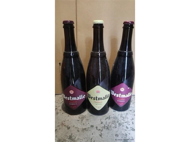 Westmalle trappist & tripel 75cl 3 flessen - afbeelding 1 van  4