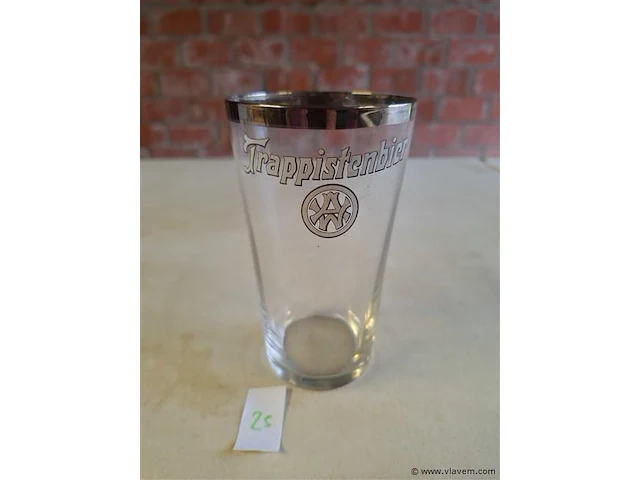 Westmalle trappistenbier glas - afbeelding 2 van  5