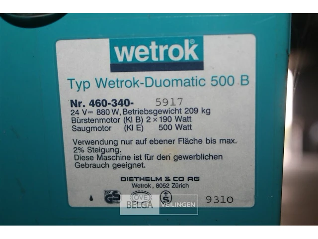 Wetrok schrobzuigmachine met lader - afbeelding 6 van  9