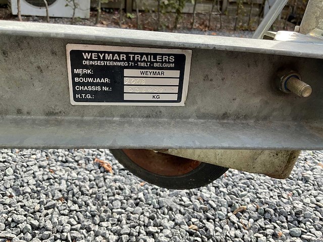 Weymar 2008 aanhangwagen 750kg - afbeelding 4 van  15