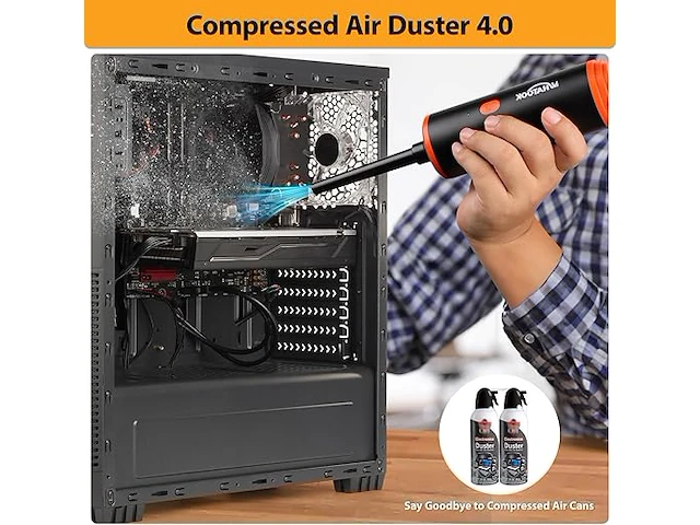 Whatook mini-stofzuiger/persluchtspray - afbeelding 6 van  6