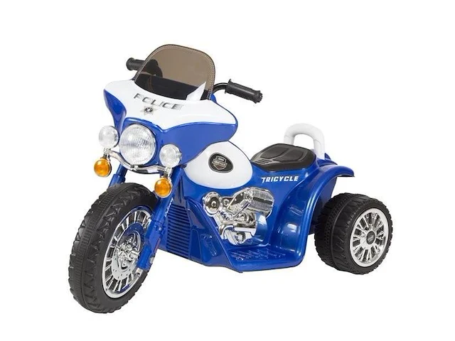 Wheely elektrische politiemotor 6v - 1 tot 3 jaar - blauw - afbeelding 1 van  1