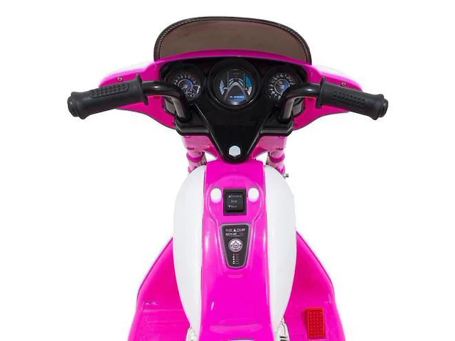 Wheely politiemotor voor kinderen 6v - roze - afbeelding 2 van  3