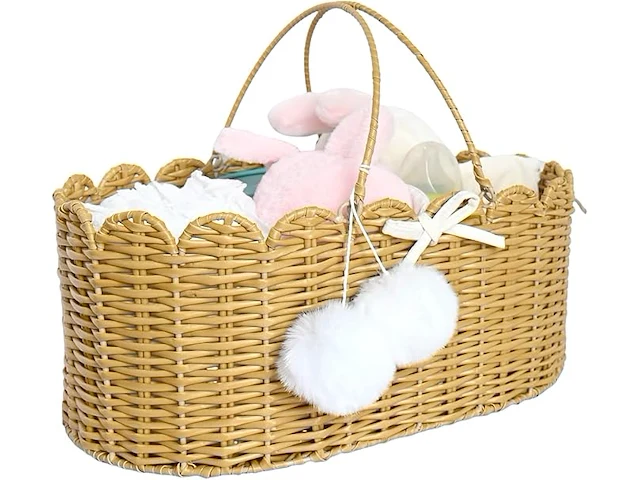 Whemyreat handgemaakt rotan wikkelmand met 3 vakken - afbeelding 1 van  3