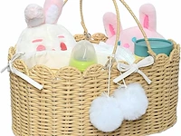 Whemyreat handgemaakt rotan wikkelmand met 3 vakken - afbeelding 1 van  3