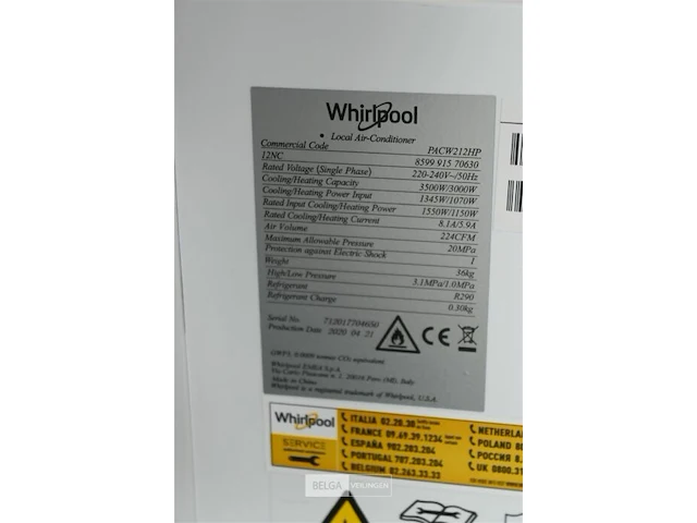 Whirlpool airco - afbeelding 5 van  5