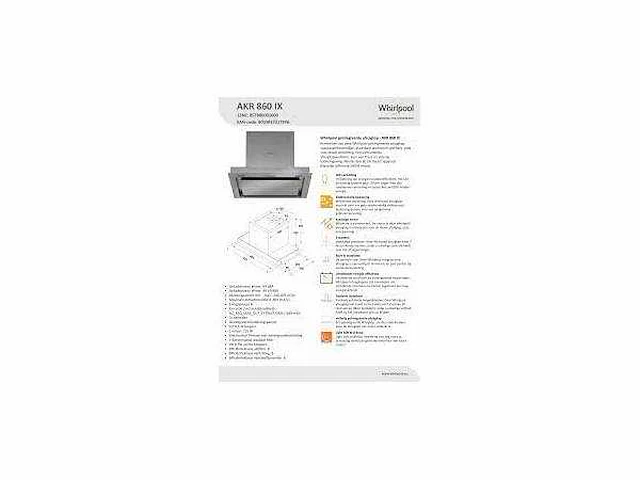 Whirlpool akr860ix - afbeelding 2 van  3