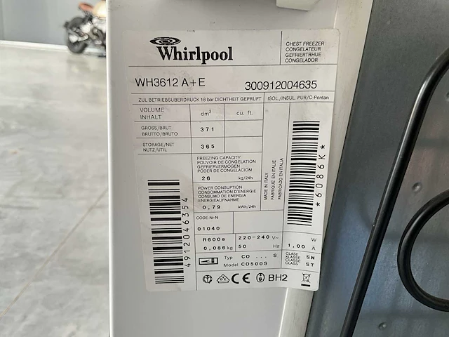 Whirlpool diepvriezer koffermodel netto 365 liter - afbeelding 8 van  8