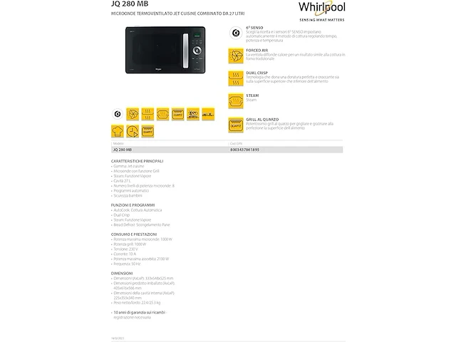 Whirlpool magnetron - afbeelding 4 van  4