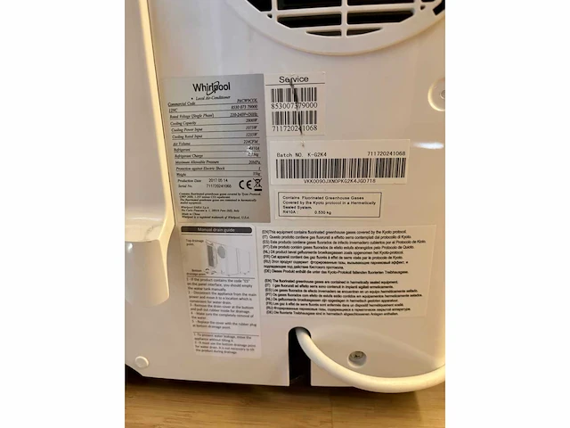 Whirlpool pacw9col 2017 mobiele airco - afbeelding 3 van  3