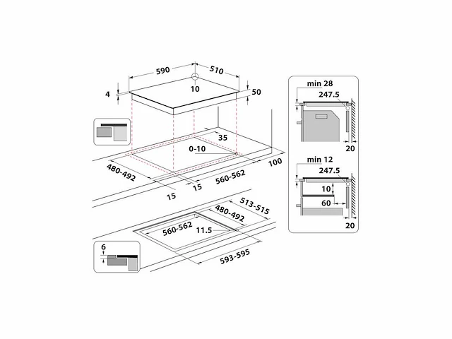 Whirlpool wih 60q4s ne inductie kookplaat - afbeelding 5 van  5