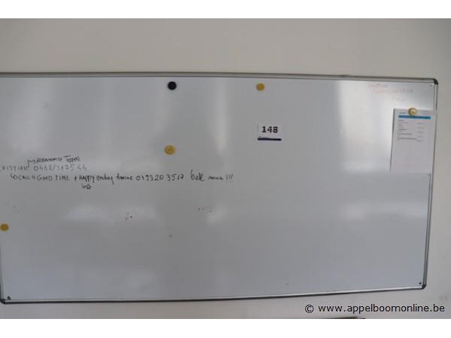 White board plus wandklok - afbeelding 1 van  1