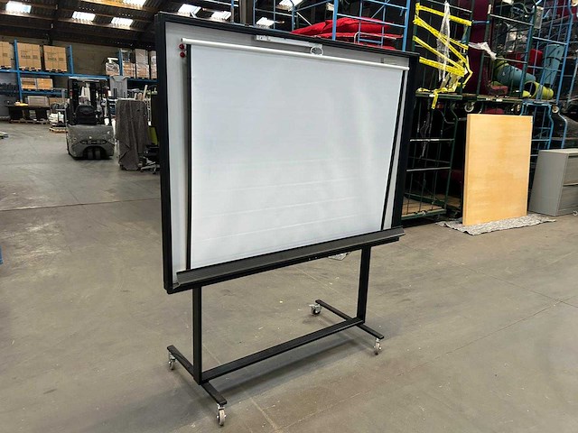 Whiteboard met projectiescherm - whiteboard and flipover - afbeelding 6 van  7