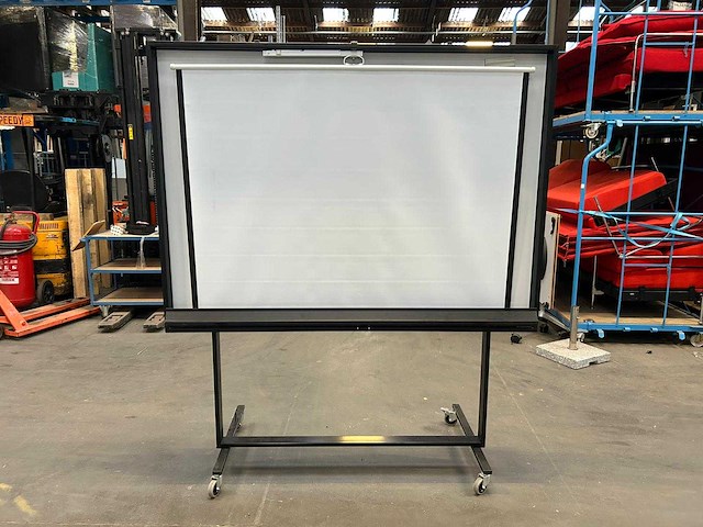 Whiteboard met projectiescherm - whiteboard and flipover - afbeelding 7 van  7