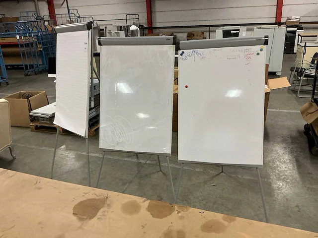 Whiteboard/flipover (3x) - afbeelding 1 van  3