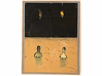 W.h.p. van der jagt - schaalvergroting - gouache - afbeelding 2 van  5