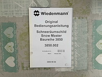 Wiedermann snowmaster 3850 sneeuwschuiver - afbeelding 7 van  7