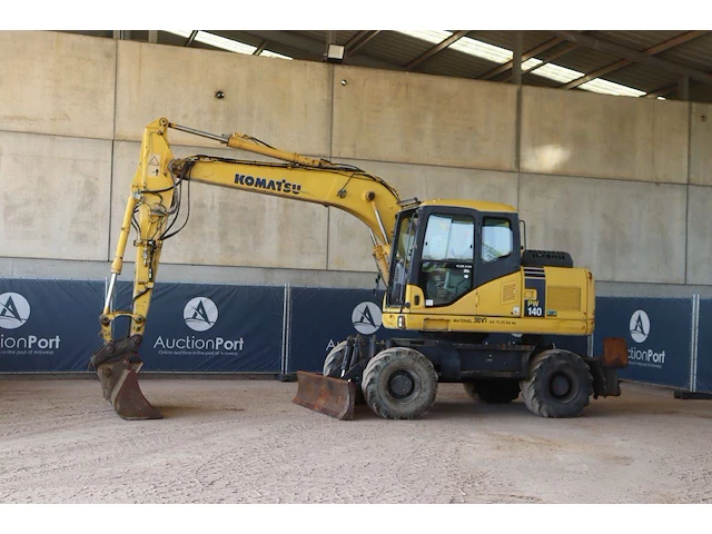 Wielgraafmachine komatsu pw140-7 diesel 32.5kw 2008 - afbeelding 1 van  1