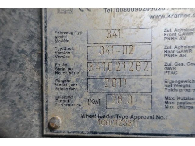 Wiellader kramer allrad 341 - afbeelding 2 van  13