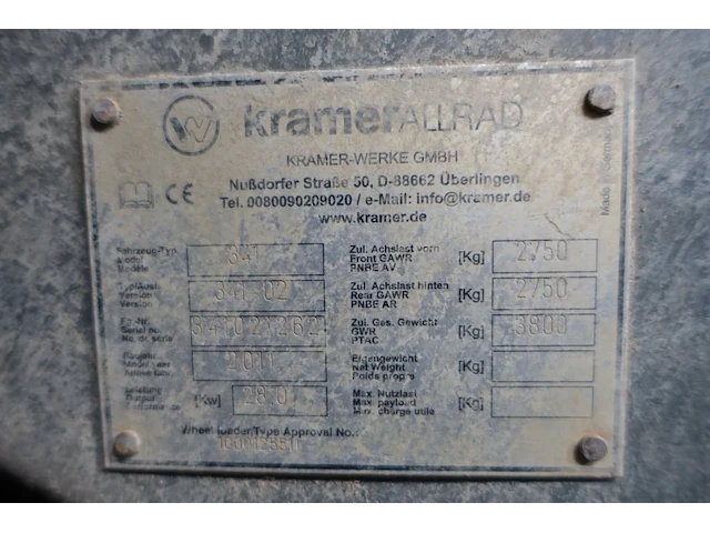 Wiellader kramer allrad 341 - afbeelding 13 van  13