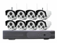 Wifi cctv camera beveiligingset draadloos met 8 cameras - afbeelding 1 van  5