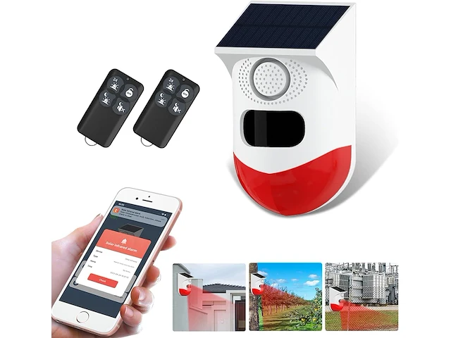 Wifi solar outdoor bewegingsdetector - afbeelding 1 van  7