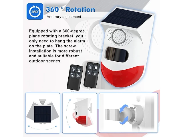 Wifi solar outdoor bewegingsdetector - afbeelding 3 van  7