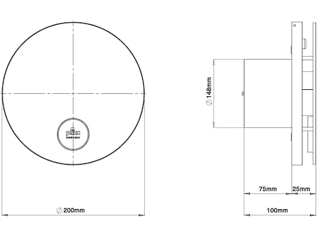 Wifi-wandafzuiger met axiale afzuiging - afbeelding 4 van  4