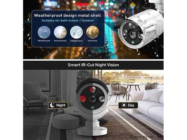 Wifi8 camera bewakingset set - afbeelding 3 van  6