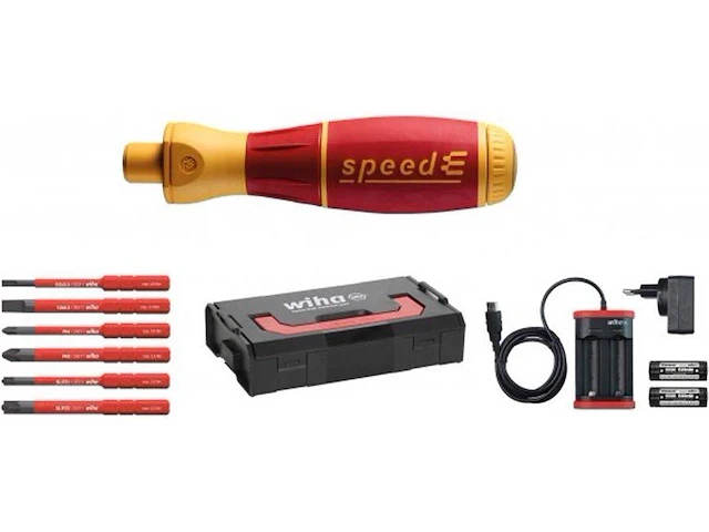 Wiha 590 t101 speede schroevendraaierset 1 met slimbits in l-boxx mini - 10 delig - ph/pz/sleuf - afbeelding 1 van  4
