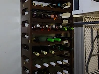 Wijn/cava + wijnrek