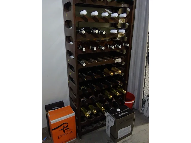 Wijn/cava + wijnrek - afbeelding 2 van  2