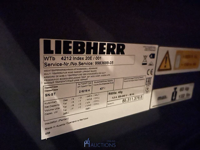 Wijnkoeler liebherr - afbeelding 3 van  3
