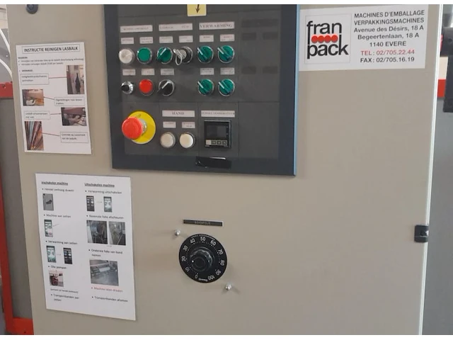 Wikkelmachine en palletwikkelaar cermex cp 18 alc - afbeelding 2 van  7