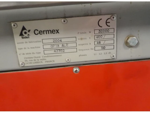 Wikkelmachine en palletwikkelaar cermex cp 18 alc - afbeelding 5 van  7