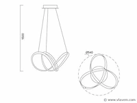 Willed 360 design hang lamp satijn - afbeelding 4 van  7