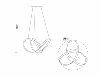 Willed 360 design hang lamp satijn - afbeelding 4 van  8