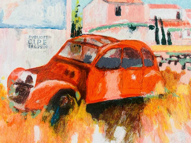 Willem brauck - 2cv (deux chevaux) - kleurenzeefdruk - afbeelding 6 van  7