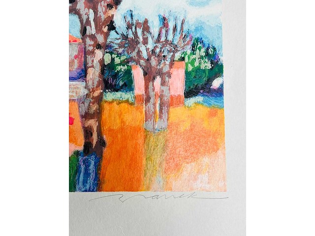 Willem brauck - landschap - kleurenzeefdruk - afbeelding 5 van  12