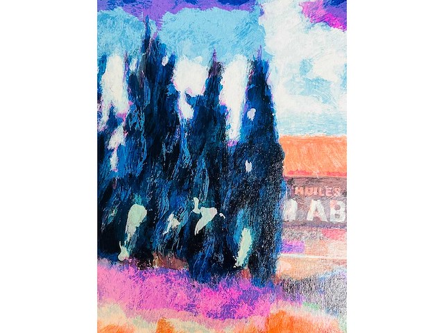 Willem brauck - landschap - kleurenzeefdruk - afbeelding 10 van  12