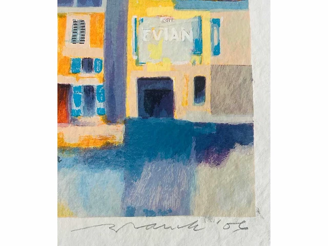 Willem brauck - mediterrane huizen - kleurenzeefdruk - afbeelding 2 van  6