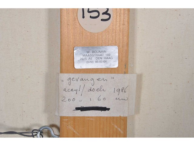 Willemijn bouman - gevangen - acryl op doek - 160x200 cm - afbeelding 5 van  13