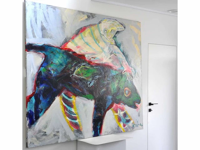 Willemijn bouman - gevangen - acryl op doek - afbeelding 3 van  13