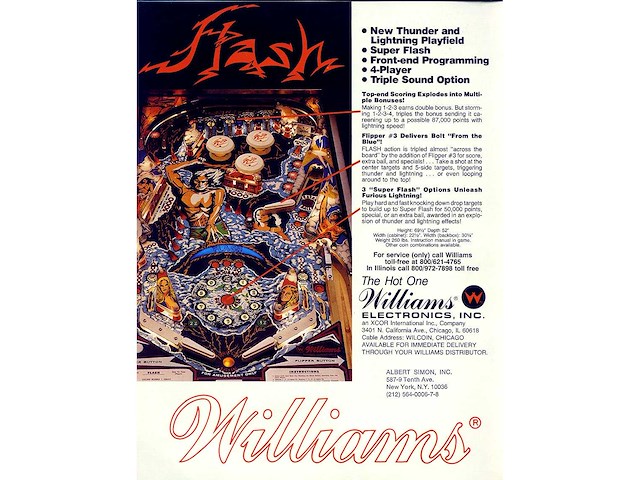 Williams - flash - flipperkast - afbeelding 2 van  10